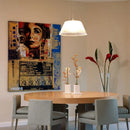 Modern glass designer chandelier for commercial spaces and cafés