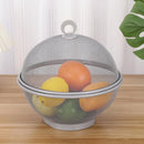 Mesh fruit basket with stainless steel anti-fly lid