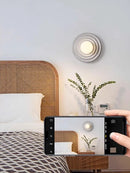 Retro resin LED round wall light
