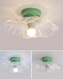 Decorative nordic style surface mount glass LED ceiling light
