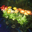 éclairage solaire en forme de rose pour jardin extérieur