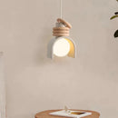 Creative resin LED pendant lamp with adjustable cord for indoor use
