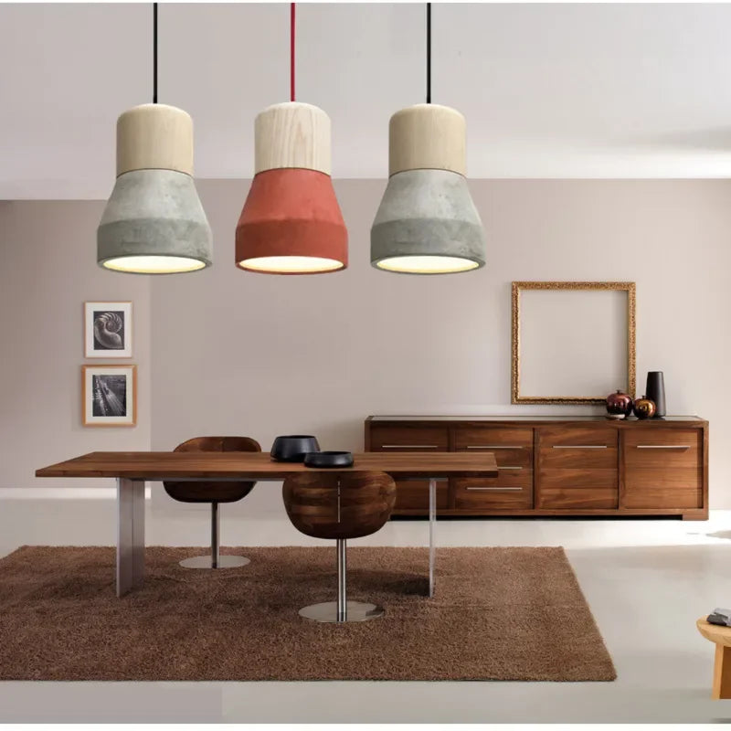 Modern colourful pendant light for bedroom, hallway, bar or hotel - vue 6 sur 10