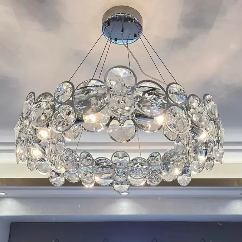 Modern nordic style crystal chandelier for luxurious interiors