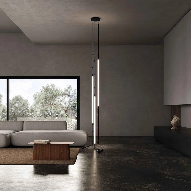 Modern minimalist pendant chandelier for bar or restaurant - vue 5 sur 14