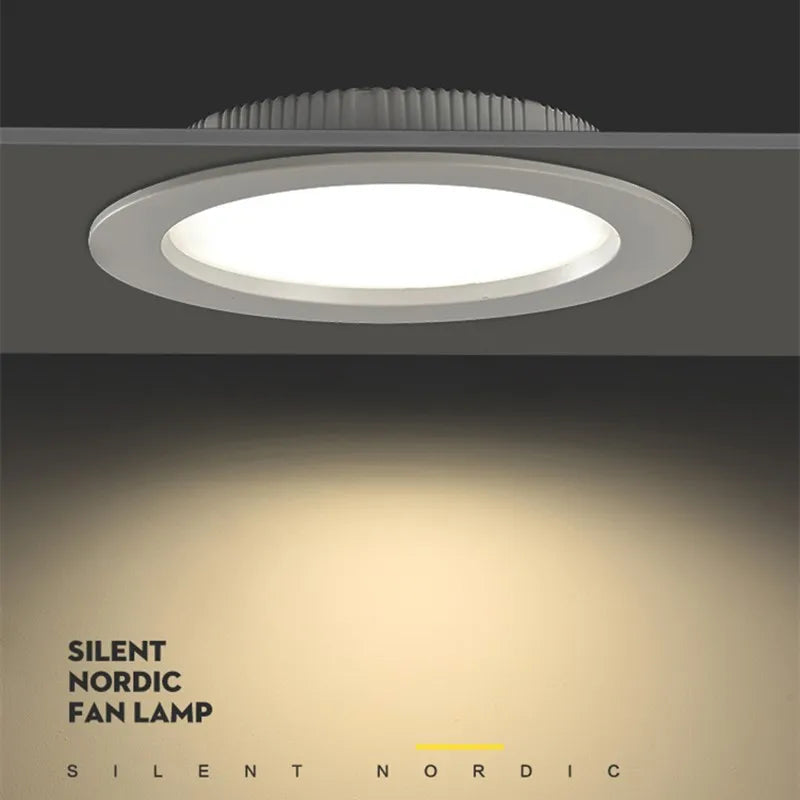 Ultra slim recessed LED ceiling lights round indoor panel