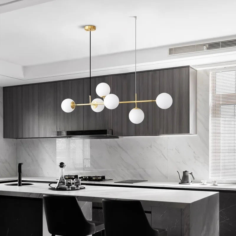 Modern LED chandelier for dining room and indoor decorative lighting