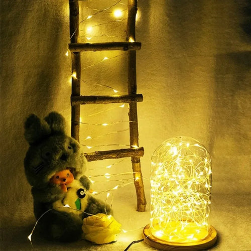LED copper wire string lights for parties and decorations - vue 7 sur 15