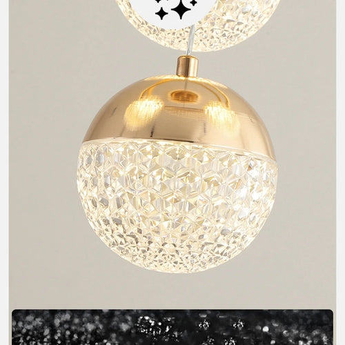 Modern luminous pendant light for restaurant, bar or apartment - vue 6 sur 10