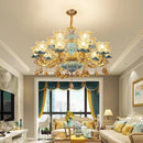 Retro ceramic chandelier in European style for indoor use