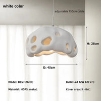 Wabi sabi designer LED pendant light nordic irregular