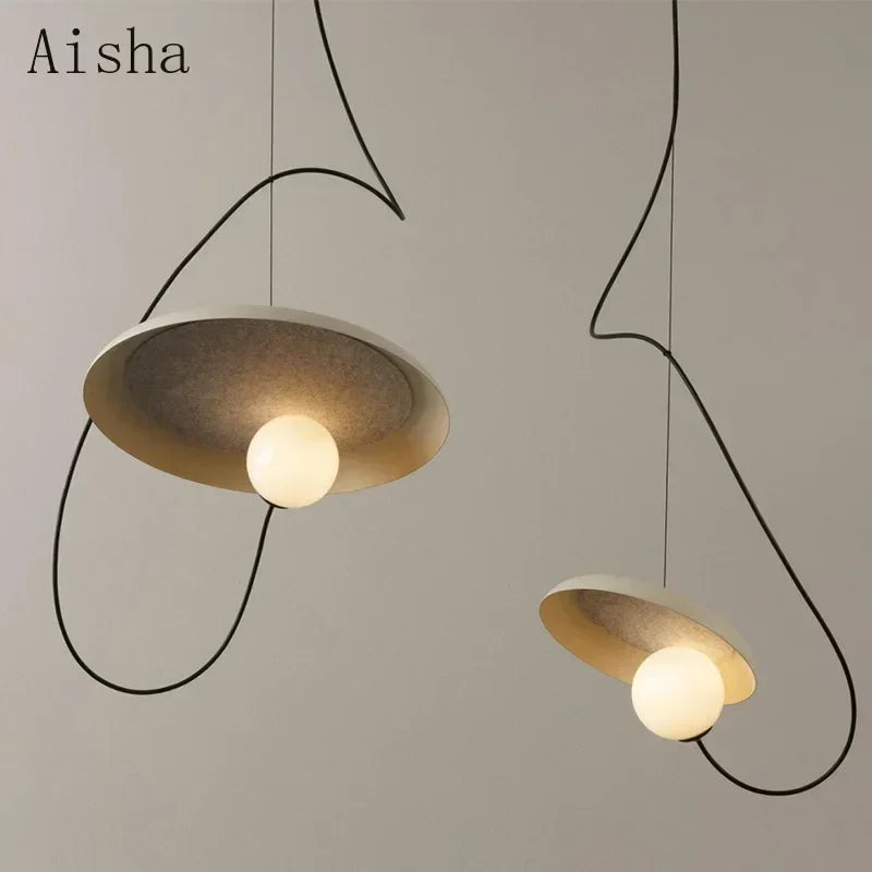 Nordic design wrought iron decorative pendant light