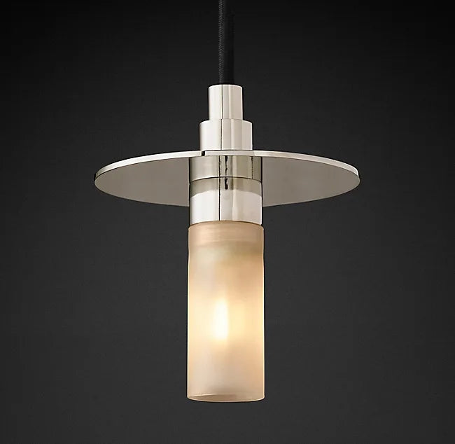 Modern decorative chrome iron pendant light for interiors - vue 5 sur 9