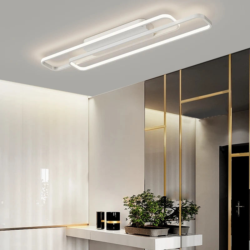 Ultra-slim modern minimalist ceiling lights for Nordic entrance - vue 5 sur 30