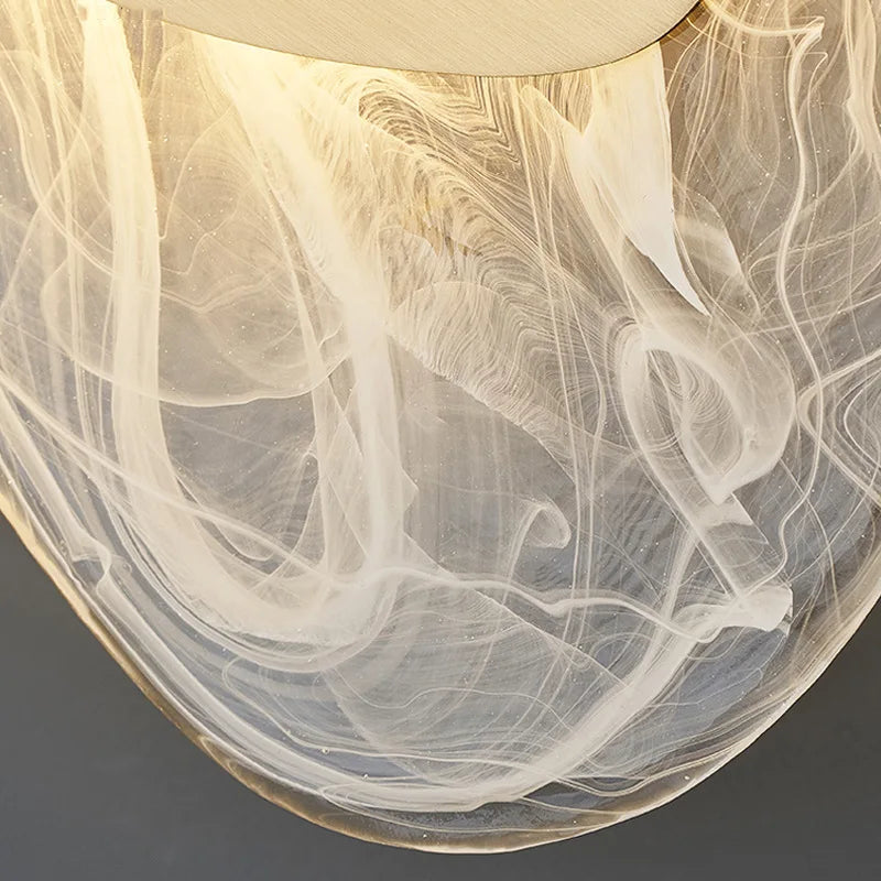 Creative LED glass wall light for art decoration - vue 6 sur 8