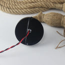 Retro industrial loft pendant light in hemp rope with edison bulb