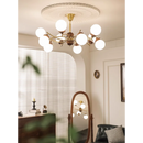 American retro wood and glass magic bean chandelier