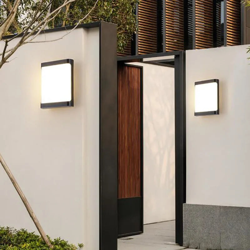 Outdoor waterproof LED wall light for street, balcony, garden, hallway and stairs