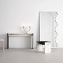Creative retro wooden wall mirror for interior decor