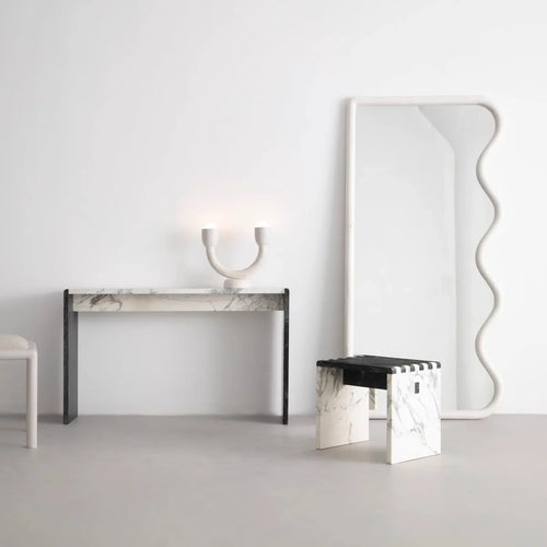 Creative retro wooden wall mirror for interior decor - vue 4 sur 8