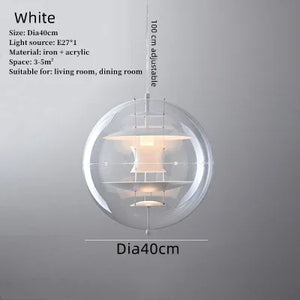 High-end designer globe pendant light for interior decoration