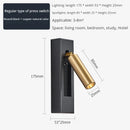 Modern wall light with USB charger and rotating LED spotlight