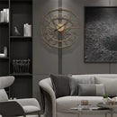geometric industrial style wall clock for modern decoration