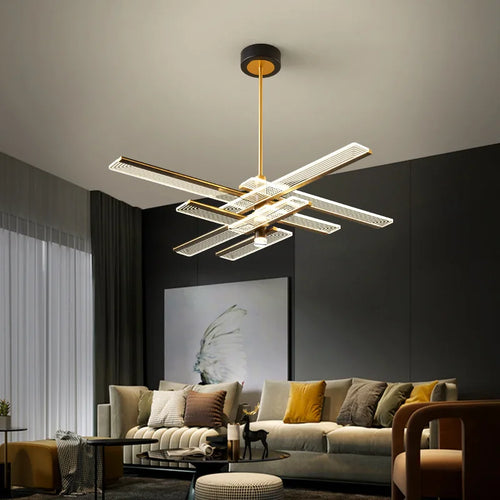 Minimalist postmodern creative LED chandelier pendant light - vue 3 sur 10