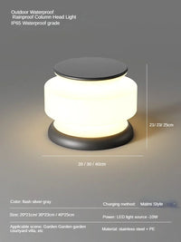 Waterproof solar LED light for modern outdoor garden and landscape lighting