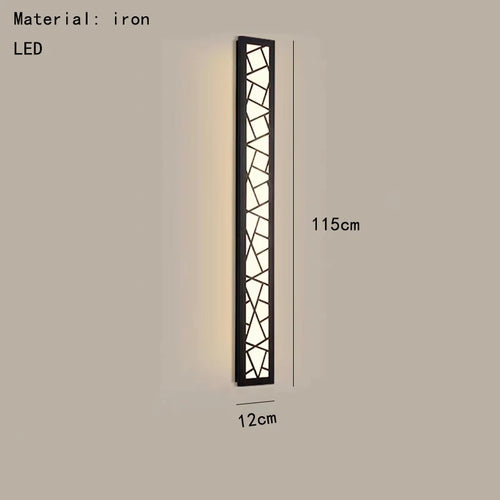 Chinese style LED wall light warm light 3000K acrylic metal - vue 12 sur 11