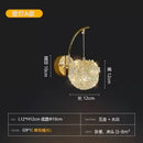 Nordic designer decorative crystal ball wall light
