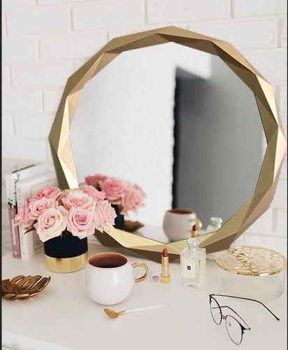 round decorative mirrors for makeup and interior decoration