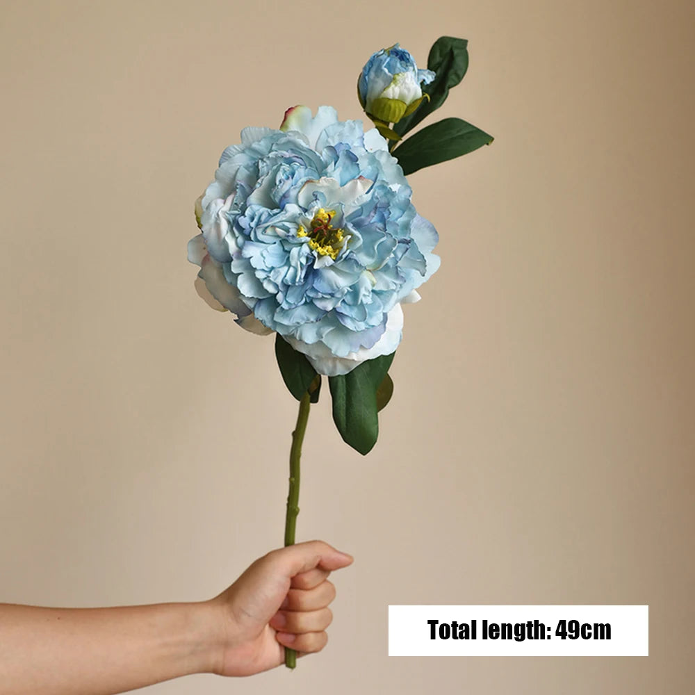 Silk artificial peony bouquet for weddings and home decor - vue 21 sur 21