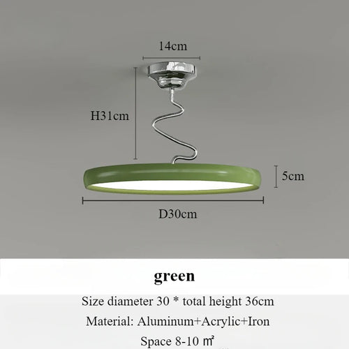 Modern minimalist Nordic aluminium chandelier with LED lights - vue 10 sur 18
