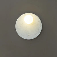 Green marble LED wall light for living room, bedside or hallway