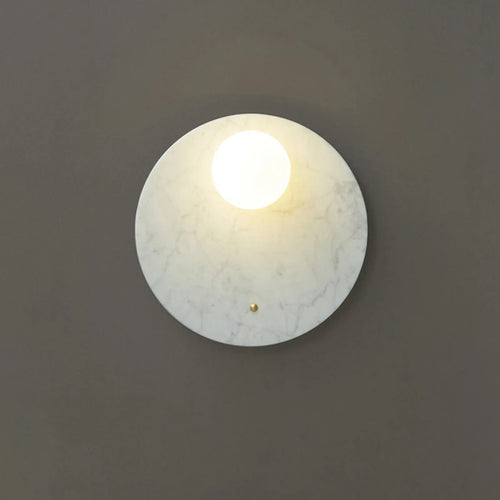 Green marble LED wall light for living room, bedside or hallway