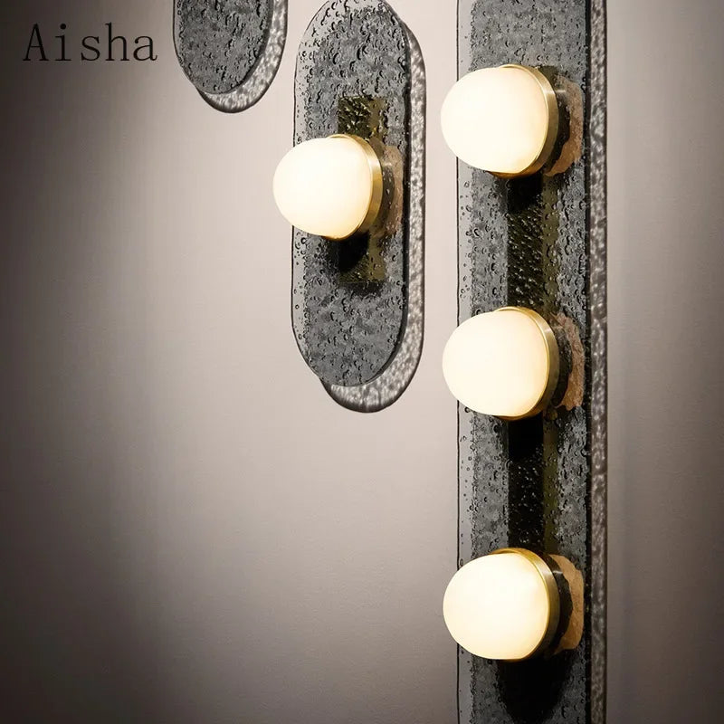 Modern decorative Nordic glass wall light - vue 4 sur 7