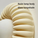Premium retro round white glass wall light