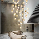 Modern crystal pendant light for decorative indoor lighting