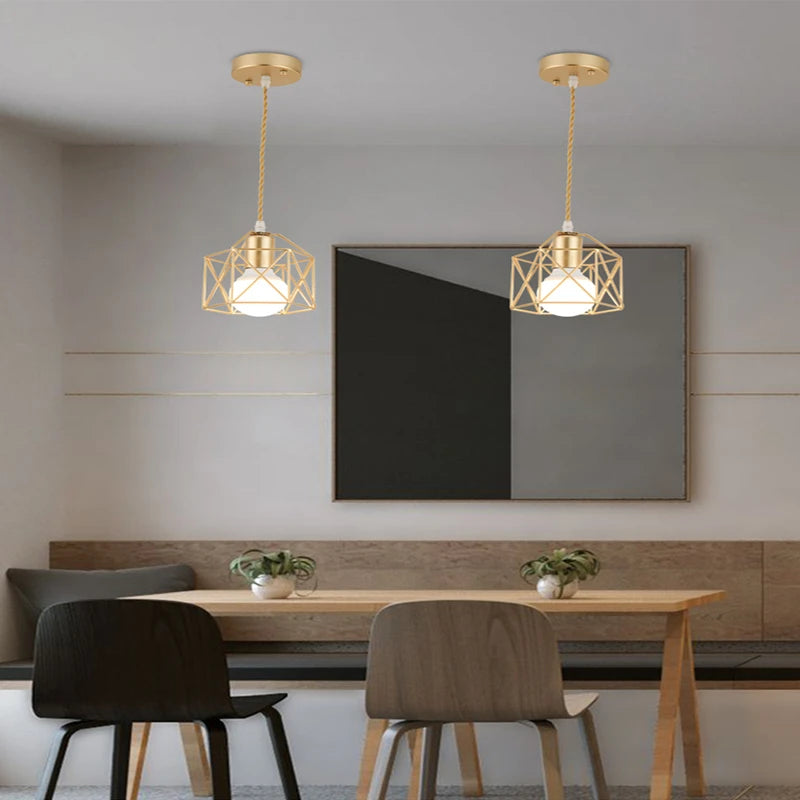 Modern iron pendant light for elegant interior decoration