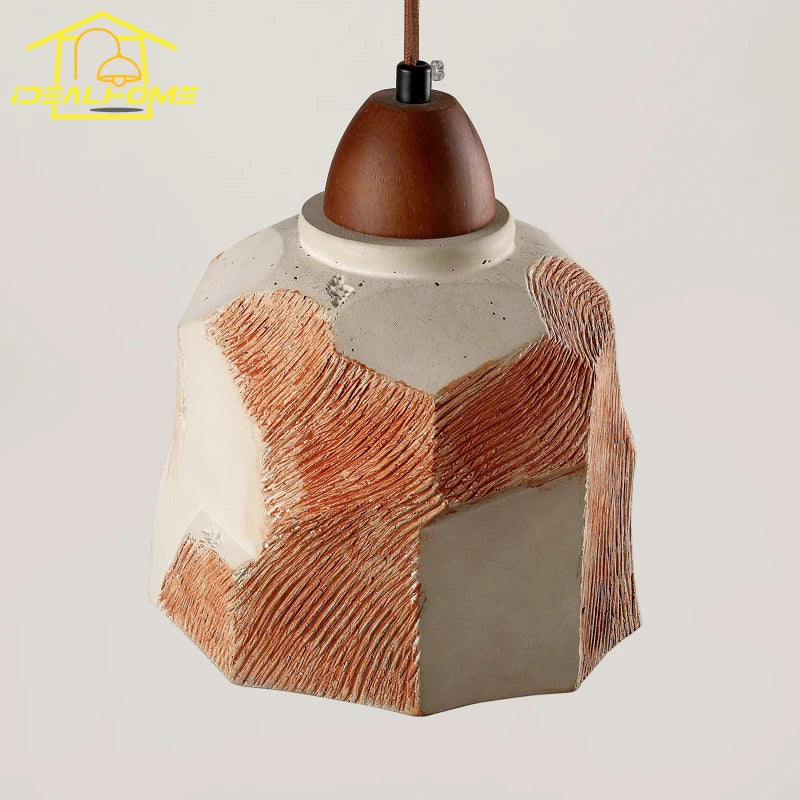 Vintage industrial cement pendant light for interior decoration