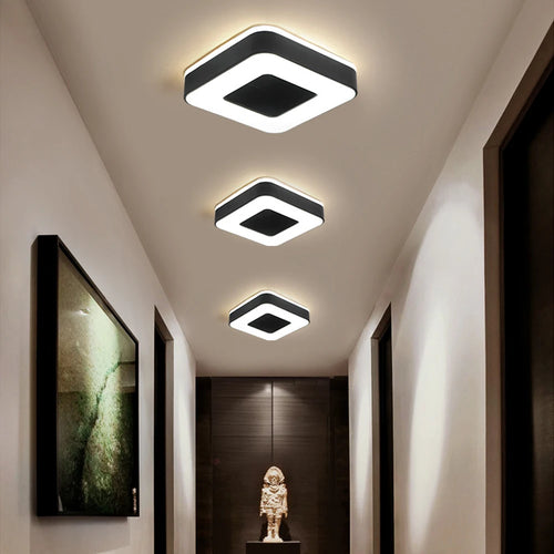 Modern LED ceiling light for hallways, bedrooms, living rooms and corridors - vue 3 sur 7
