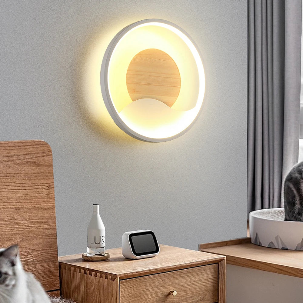 Nordic LED wall light for indoor bedroom and hallway - vue 5 sur 7