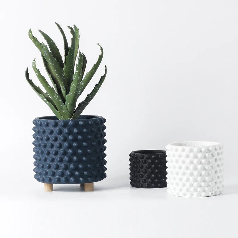 Silicone mould for nordic style flowerpot indoor decoration - vue 5 sur 10