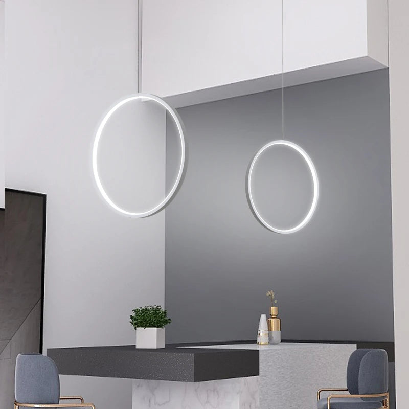 Minimalist nordic style LED pendant light for indoor use