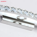 Bathroom LED mirror wall light stainless steel and crystal make-up lamp 44 cm/54 cm