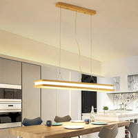 Modern decorative indoor wooden LED pendant light