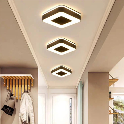 Modern LED ceiling light for hallways, bedrooms, living rooms and corridors - vue 4 sur 7