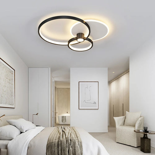 Modern rectangular minimalist LED ceiling light - vue 5 sur 12