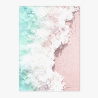 Modern sunrise beach poster